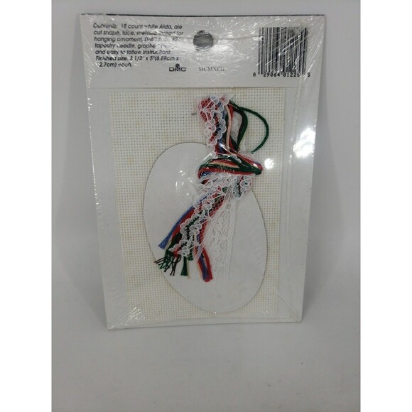 Lace Ornament Kits VTG 1992 Designs For The Needle Sealed NOS Bear Kitty Sampler - Picture 11 of 15